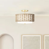 Laila 2 Light Large 14 Inch Semi Flush
