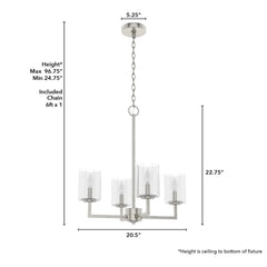 Kerrison Chandelier 4 Light