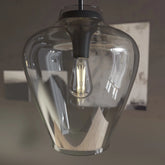 Vidria Smoked Glass 1 Light 12 Inch Pendant