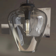 Vidria Smoked Glass 1 Light 12 Inch Pendant