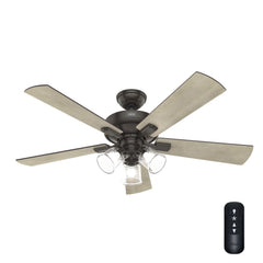 Crestfield with 3 LED Lights 52 inch with remote