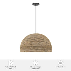 Hillmount 1 Light Large 22 Inch Pendant