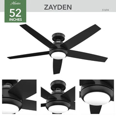 Zayden with LED Light - 52 inch