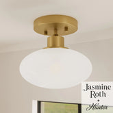 Getty Jasmine Roth 1 Light Small 8 Inch Flush Mount