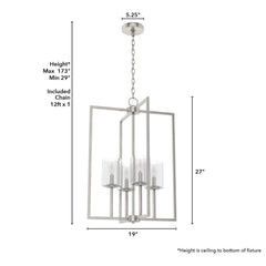 Kerrison Small Foyer Pendant 4 Light