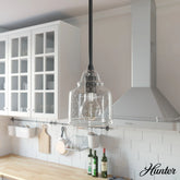 Dunshire Bell Clear Seeded Glass 1 Light 6 Inch Mini Pendant