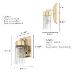 Gatz 1 Light Wall Sconce