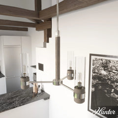 River Mill 3 Light Chandelier