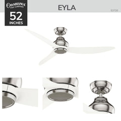 Eyla ENERGY STAR 52 inch with wall control and remote