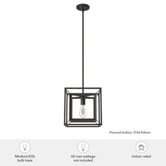 Doherty Pendant Convertible 1 Light 12 inch
