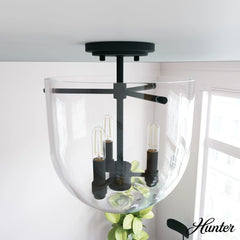 Sacha 3 Light Semi-Flush Mount
