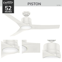 Piston Outdoor with LED Light 52 inch