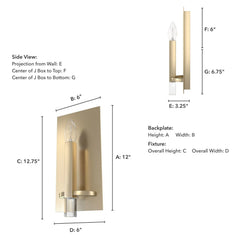 Sunjai 1 Light Wall Sconce
