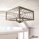 Chevron 4 Light Semi-Flush Mount