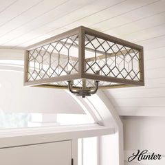 Chevron 4 Light Semi-Flush Mount