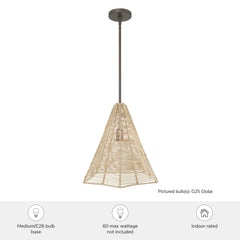 Comet 1 Light Large 16 Inch Pendant