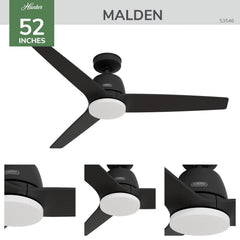 Malden Jasmine Roth Indoor 52inch with LED and Remote