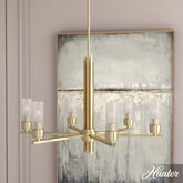 Gatz 6 Light Chandelier Alturas Gold