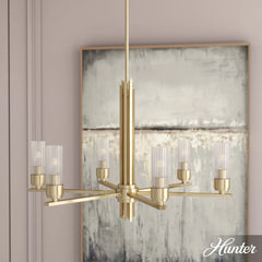 Gatz 6 Light Chandelier Alturas Gold