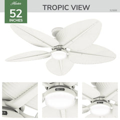 Tropic View Outdoor with LED Light 52 inch with Wall Control
