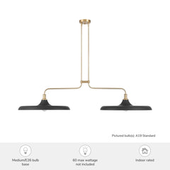 Moriso 2 Light Large 57 Inch Linear