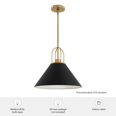 Carrington Isle 1 Light 16 Inch Pendant