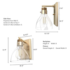 Van Nuys 1 Light Wall Sconce