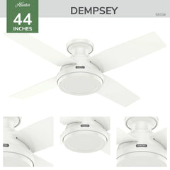 Dempsey Low Profile 44 inch with Remote