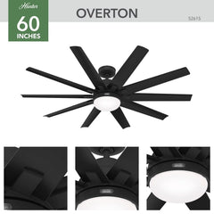 Overton Outdoor ENERGY STAR with LED Light 60 inch