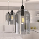 Lochemeade Smoked Glass 1 Light Large pendant