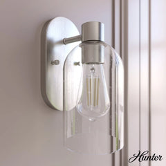 Lochemeade Clear Seeded Glass 1 Light Sconce