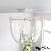Sacha 3 Light Semi-Flush Mount
