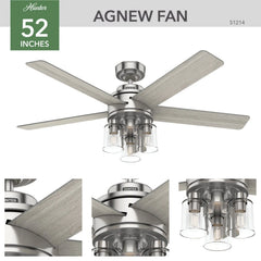 Agnew with LED light 52 inch