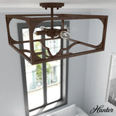 Highland Hill 4 Light Semi-Flush Mount
