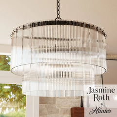 Ontario Jasmine Roth 6 Light Medium 24 Inch Chandelier