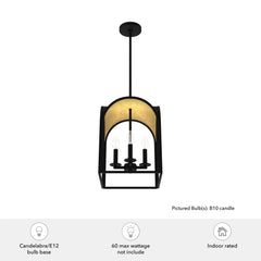 Dukestown 4 Light Lantern Pendant 12 inch