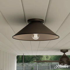 Skyflow Outdoor 1 Light 14 Inch Medium Flush Mount