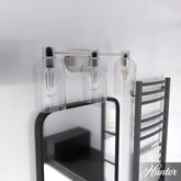 Lochemeade Clear Seeded Glass 3 Light Vanity