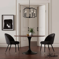 5 Light Medium 24 Inch Chandelier