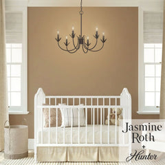 Junie Bud Jasmine Roth 6 Light Medium 28 Inch Chandelier