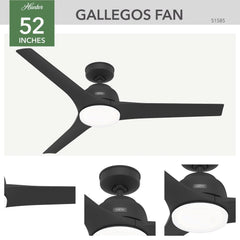Gallegos Outdoor with Light 52 inch