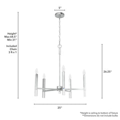 Sunjai Chandelier 5 Light