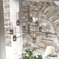 River Mill 9 Light 2-tier Chandelier