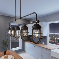 Starklake 5 Light Linear Chandelier