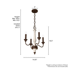 Teren 4 Light Mini Chandelier