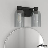 Lochemeade Smoked Glass 2 Light Vanity