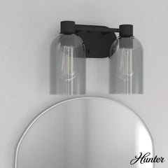 Lochemeade Smoked Glass 2 Light Vanity