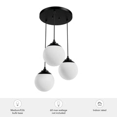 Hepburn 3 Light Round Cluster