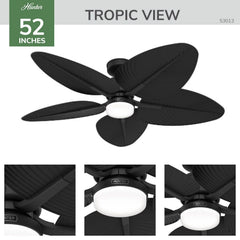 Tropic View Outdoor with LED Light 52 inch with Wall Control