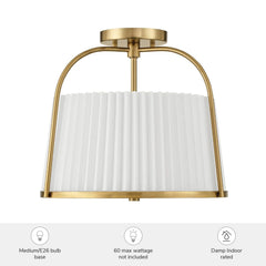 Atmore 2 Light Large 15 Inch Semi Flush